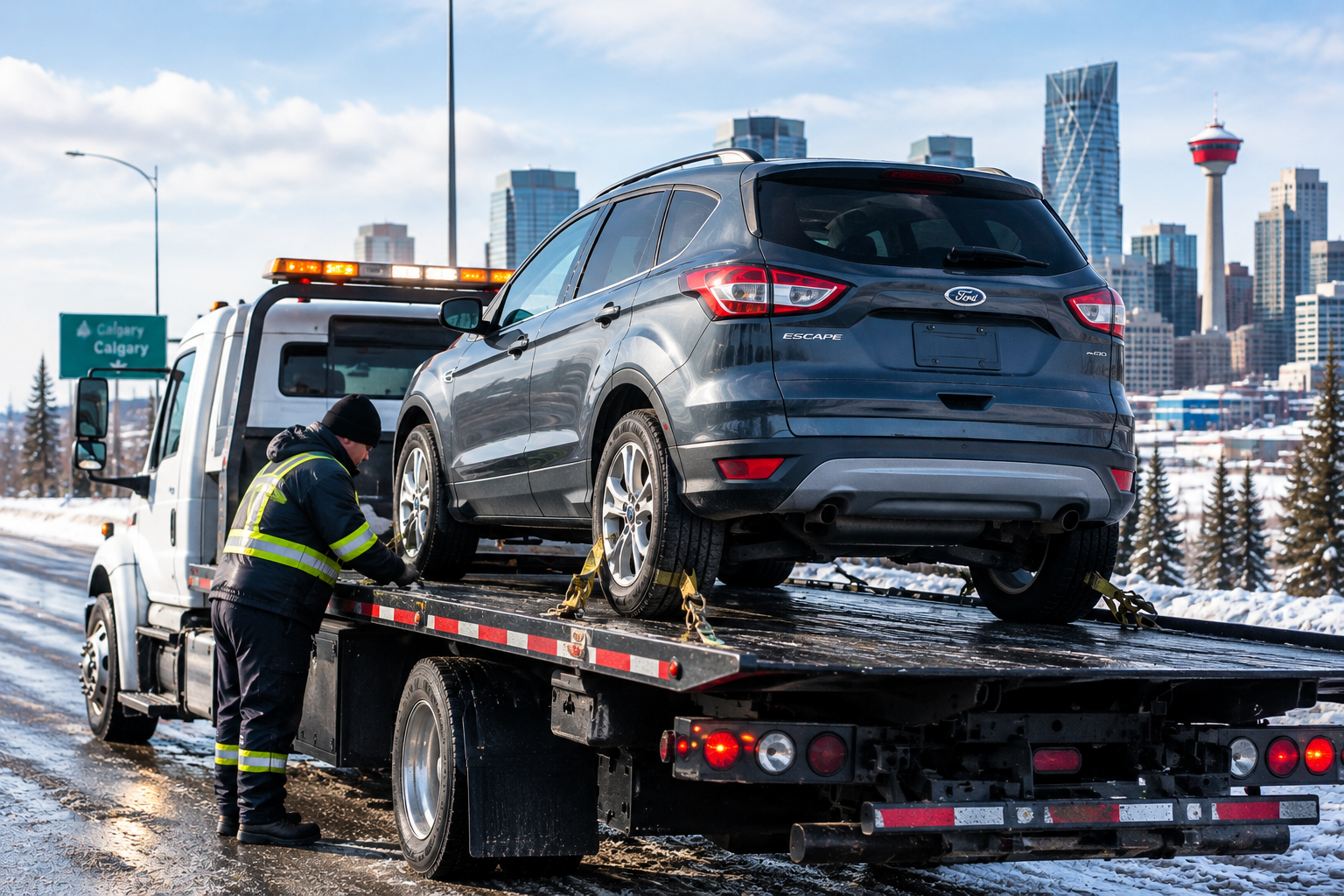Ford Roadside Assistance in Calgary: A Real-World Ford Escape Towing Case Study