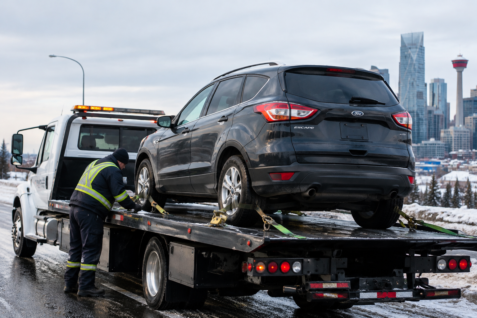 Ford Roadside Assistance in Calgary: A Real-World Ford Escape Towing Case Study